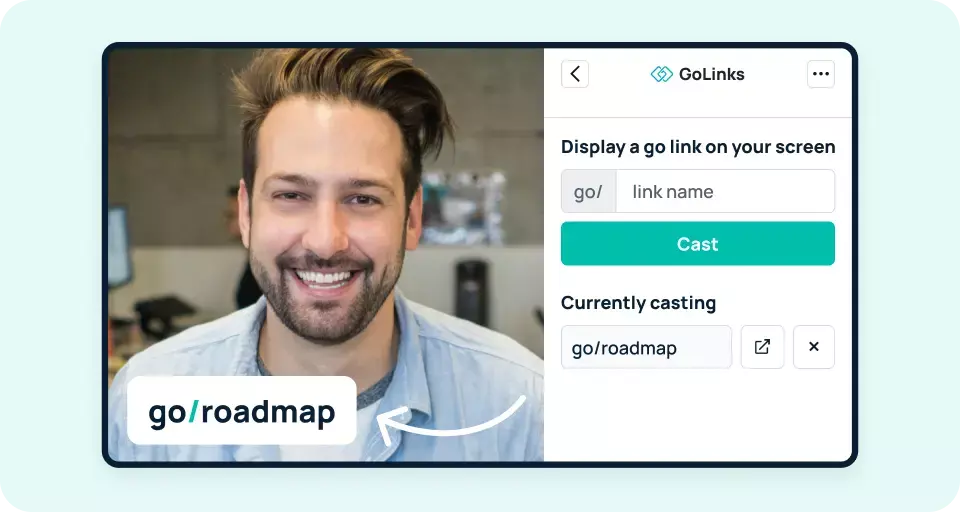 Casting Go Links® to zoom