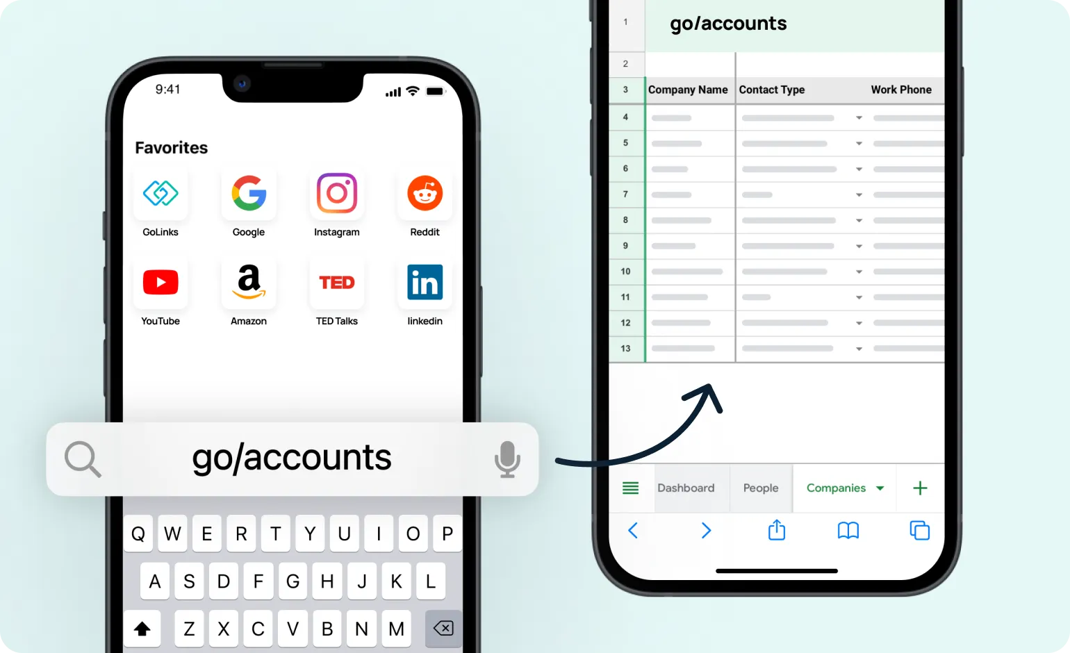 Type Go Links® in your Safari browser